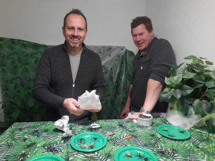 Parry from Rap Interiors and project manager Kristian at a charity fundraiser