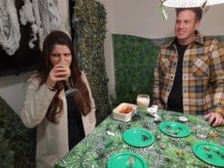 Rap Interiors team taking part in a bushtucker trial charity fundraiser
