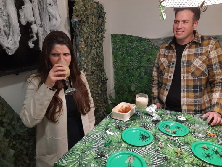 Rap Interiors team taking part in a bushtucker trial charity fundraiser
