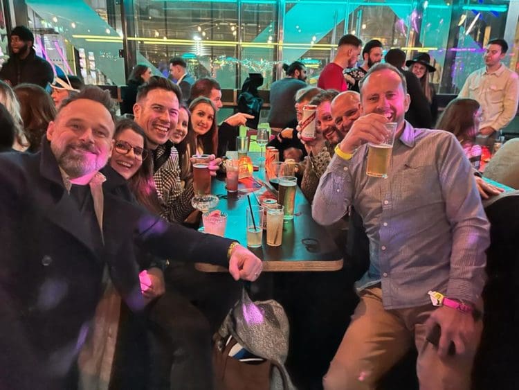 Rap Interiors Christmas party at Junkyard Golf Shoreditch London