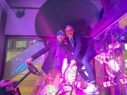 Rap directors Parry and Martyn at work Christmas party