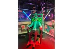 Rap estimator Gavin Cons at Junkyard Golf Shoreditch