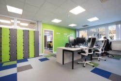 Newly installed office partition at Access Insurance in Croydon