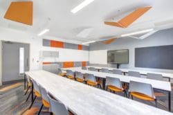 Noise reducing acoustic solutions for schools