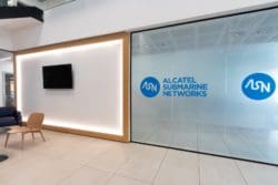 Bespoke office reception partition installed by Rap Interiors
