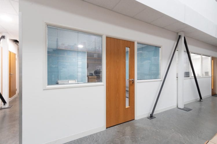 Indsutrial unit and office refurb for cleaning services company in Croydon, South London.