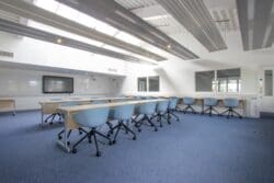 London School interior design including school furniture.