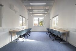 Technology classroom with new classroom furniture for a school in London.