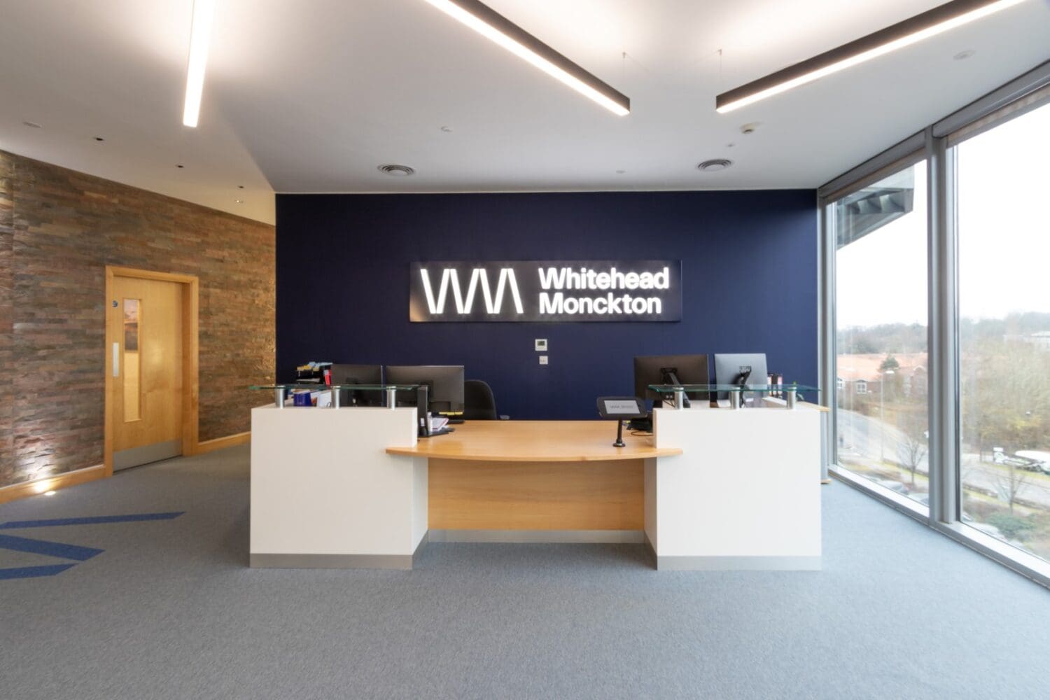 Reception area refurbishment for a Kent based solicitors firm.