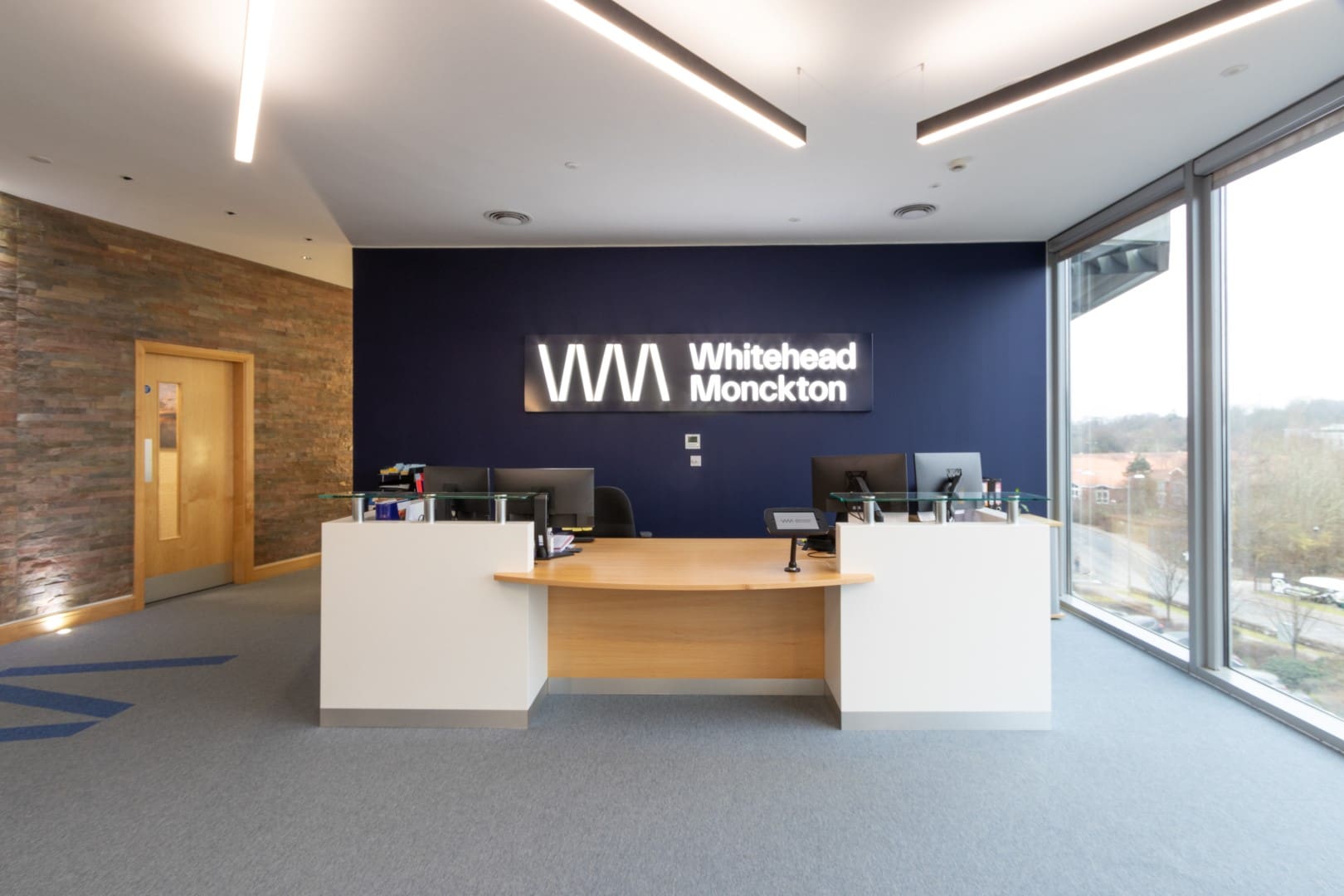 Reception area refurbishment for a Kent based solicitors firm.