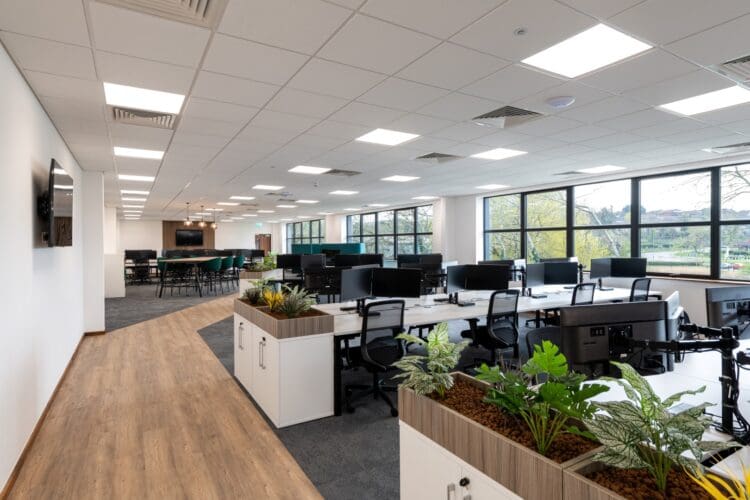 Modern office fit out project in Dartford, Kent.