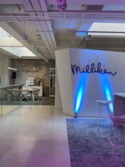 Milliken flooring showroom in Clerkenwell, London.