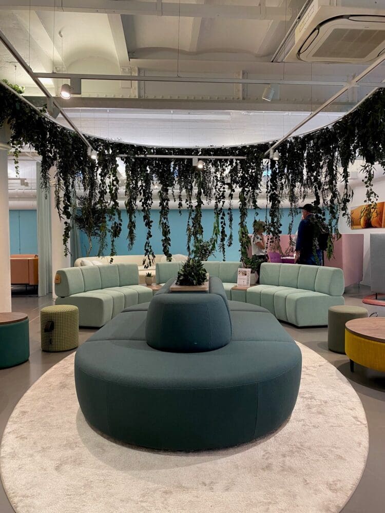 Modular furniture at Davison Highley's showroom on Clerkenwell, London.