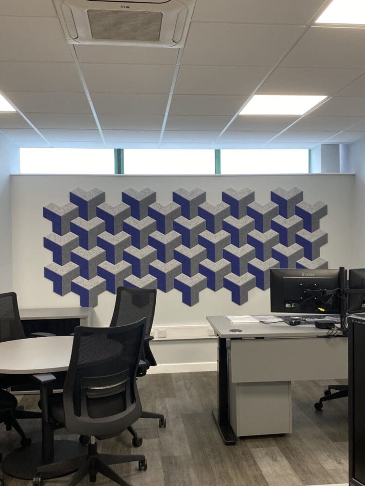 Modern branded office interior design scheme at Wire Belt Company in Sittingbourne, Kent.