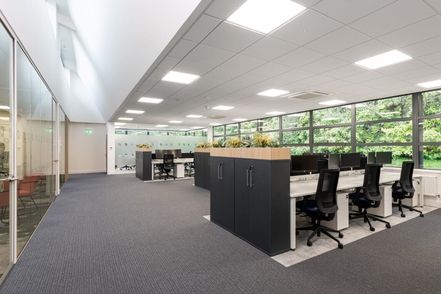 Office refurbishment with modern office furniture for GW Highways in Kent.
