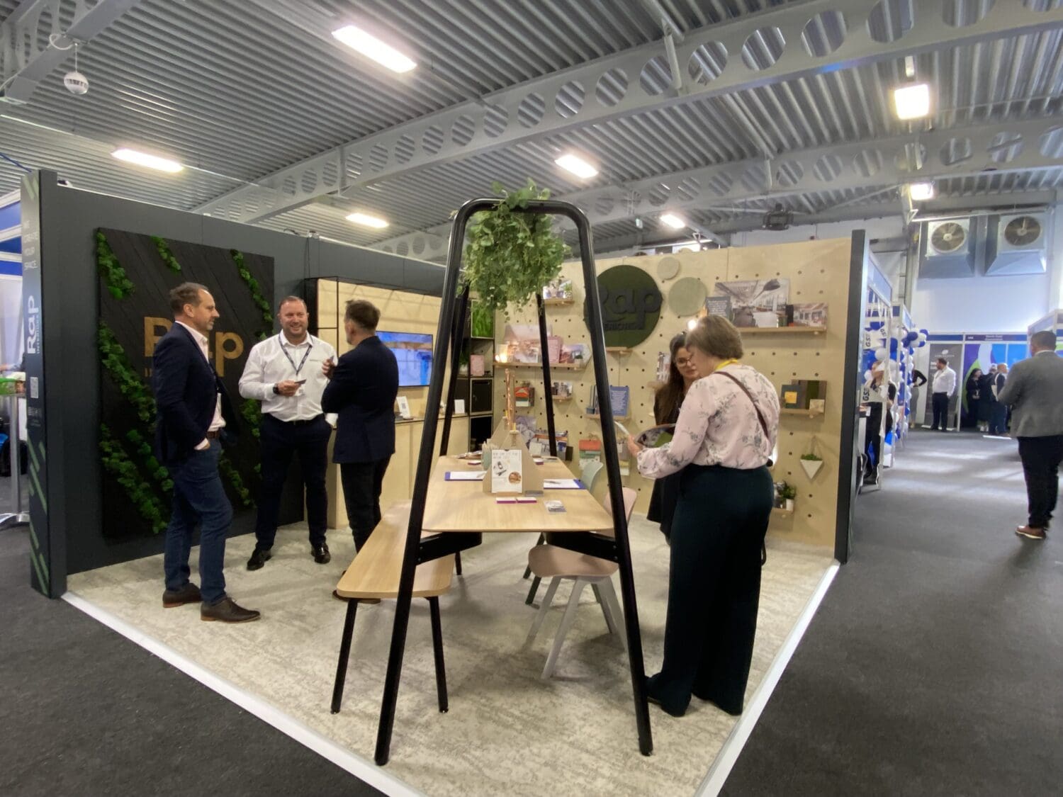 Rap Interiors discussing office fit out at Kent Expo 2023