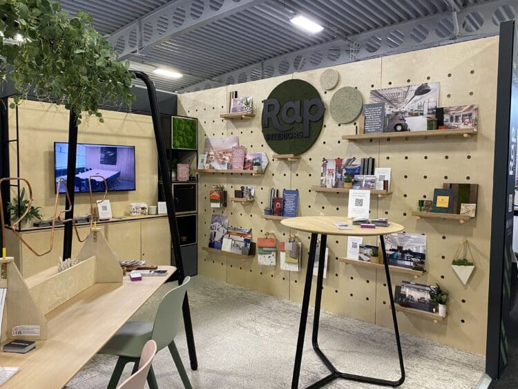 Rap Interiors Bespoke expo stand in Kent made out of Birch Ply