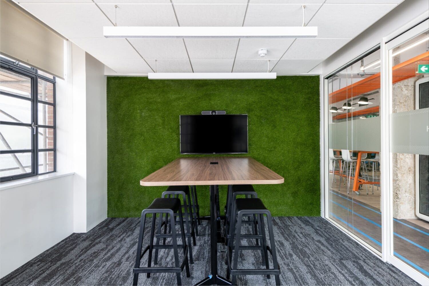 Meeting room in modern office refurbishment for London based client.