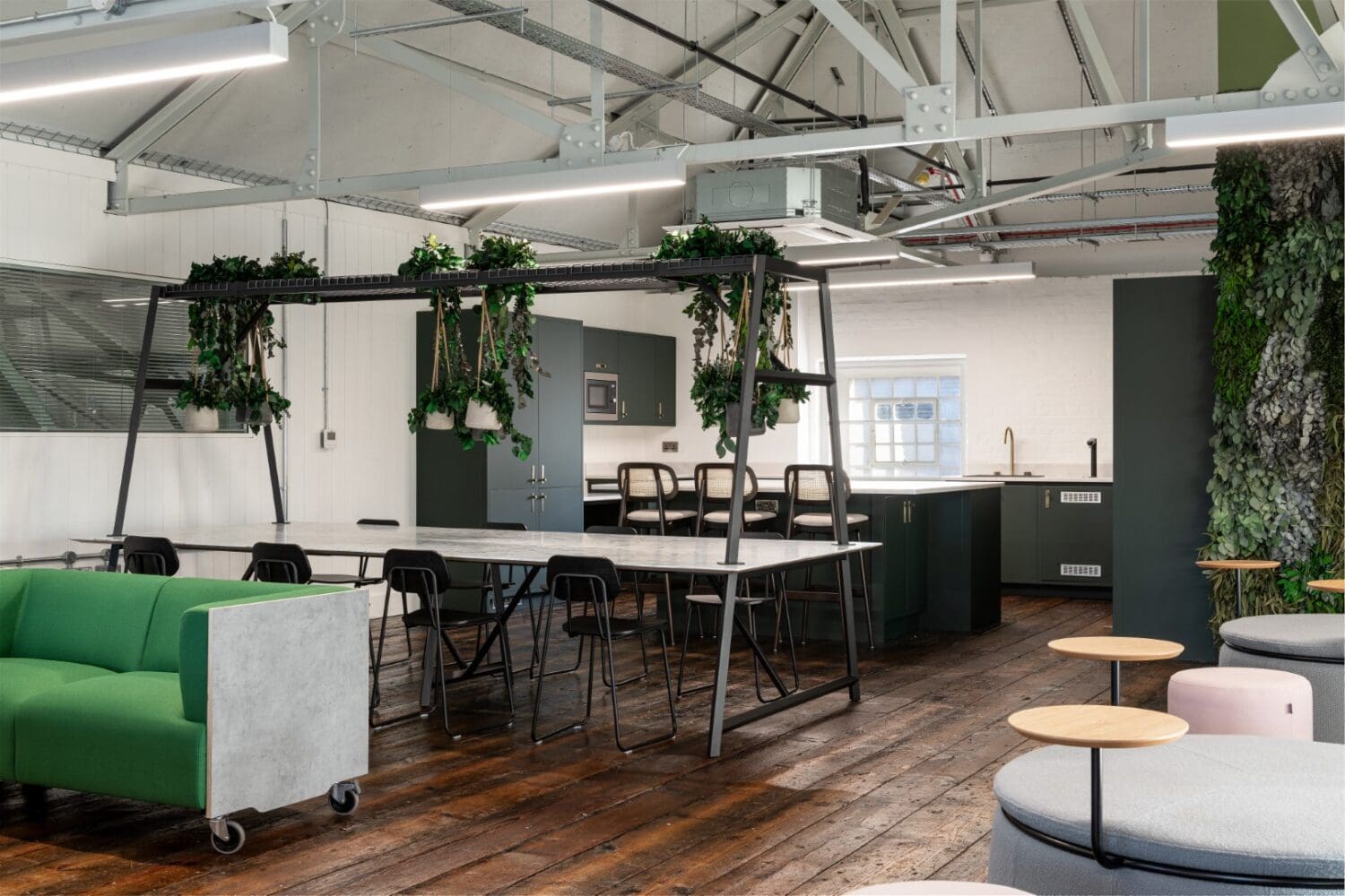 Office breakout area for Ward Security in Kent.