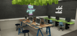 School IT suite design proposed with a 3D visual.