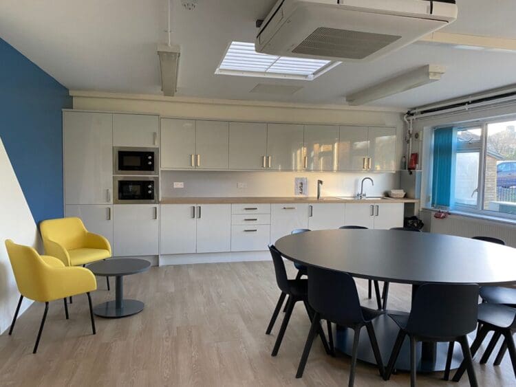 School staffroom refurbishment for Dulverton Primary School.