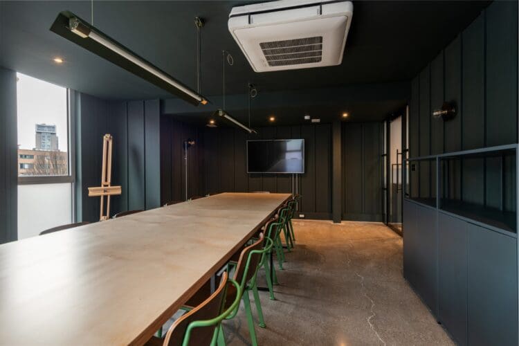 Striking office boardroom design and fit out London.