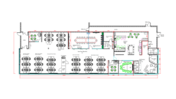 Corporate Insurance company office refurbishment with hybrid office layout design.