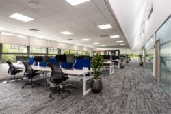 Open plan office refurbishment for corporate insurance company in Kent.