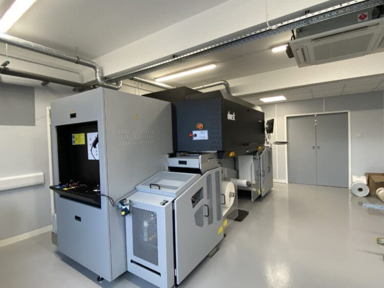 Warehouse and Industrial refurbishment including printing machine room with exposed soffits.