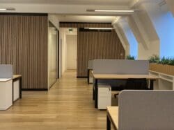 Scandi inspired office refurbishment for Vestey Holdings in London.