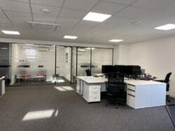 Smart office fit out Kent in an industrial fit out project.