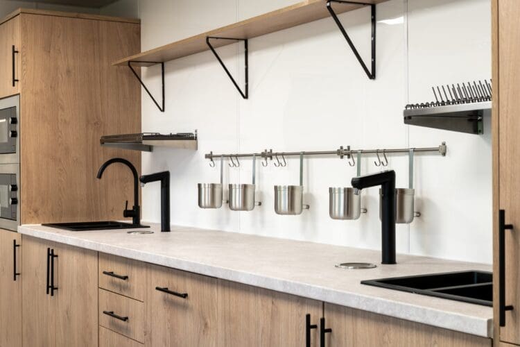 Sixth form tea point design for school refurbishment project in London