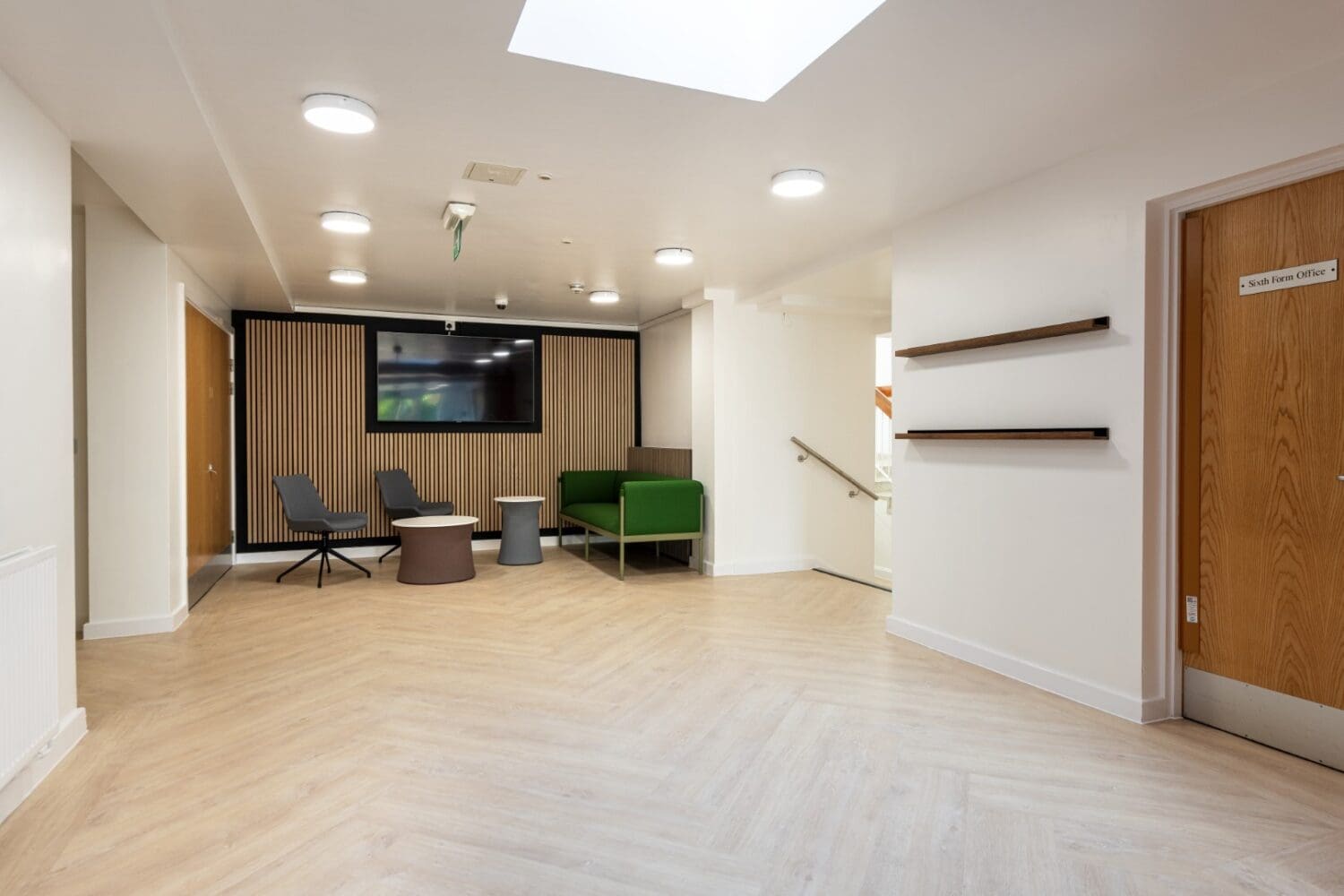 School reception area refurbishment, London