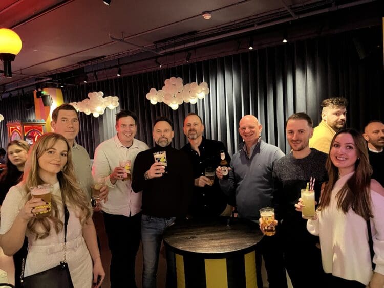 Rap Interiors celebrate Christmas with their office Christmas party at Fairgame, Canary Wharf.