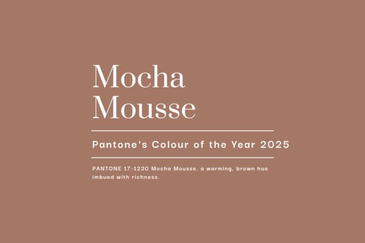 Pantone's Colour of the Year 2025 Mocha Mousse.