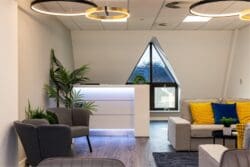 Office reception fit out for corporate Kent based business