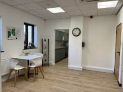 Office breakout area and tea point refurbishment in Maidstone, Kent