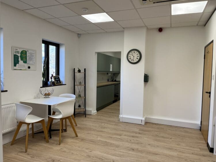Office breakout area and tea point refurbishment in Maidstone, Kent