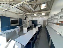 Science lab school refurbishment London.