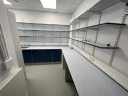 Science store room for school refurbishment project.