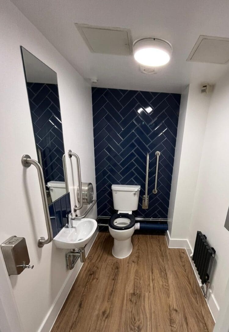 Part M washroom refurbishment for SEN school in London.
