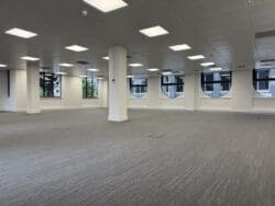 Modern office refurbishment to attract prospective new tenants.