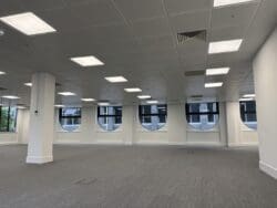 Office dilapidation Woking Surrey with new flooring and redecoration throughout.
