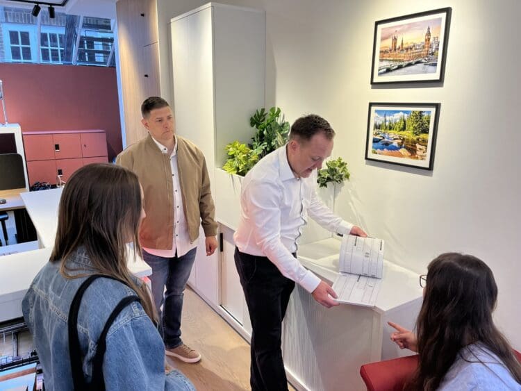 Rap Interiors visit commercial furniture supplier, Mias in Clerkenwell London