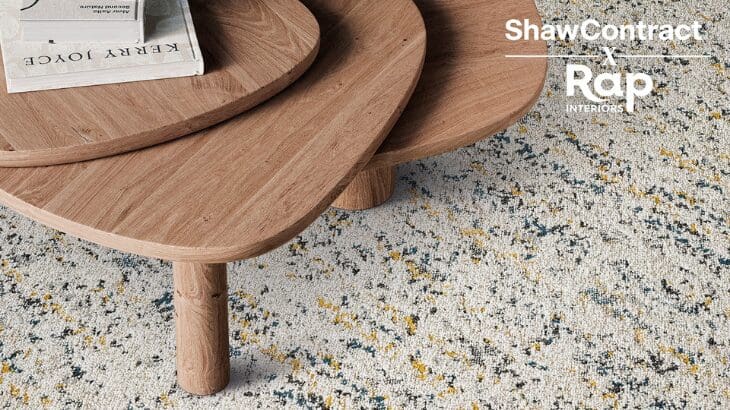 Rap Interiors partner with Shaw contract for their exhibition stand at The Kent Construction Expo.