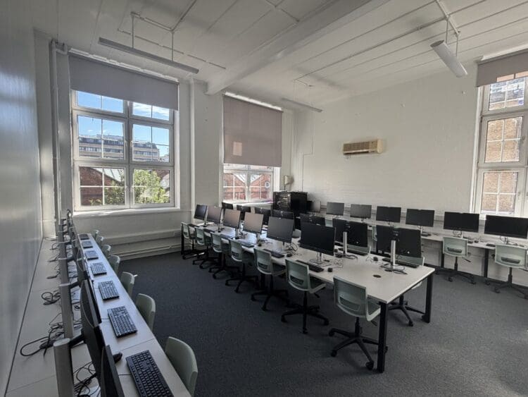 ICT Suite in STEM classroom refeurbishment in London,