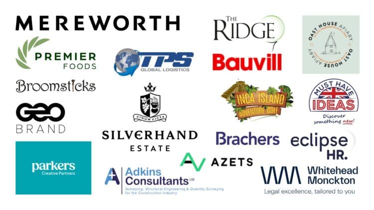 Kent businesses support Rap Interiors' charity fundrasing prize draw for the Heart of Kent Hospice