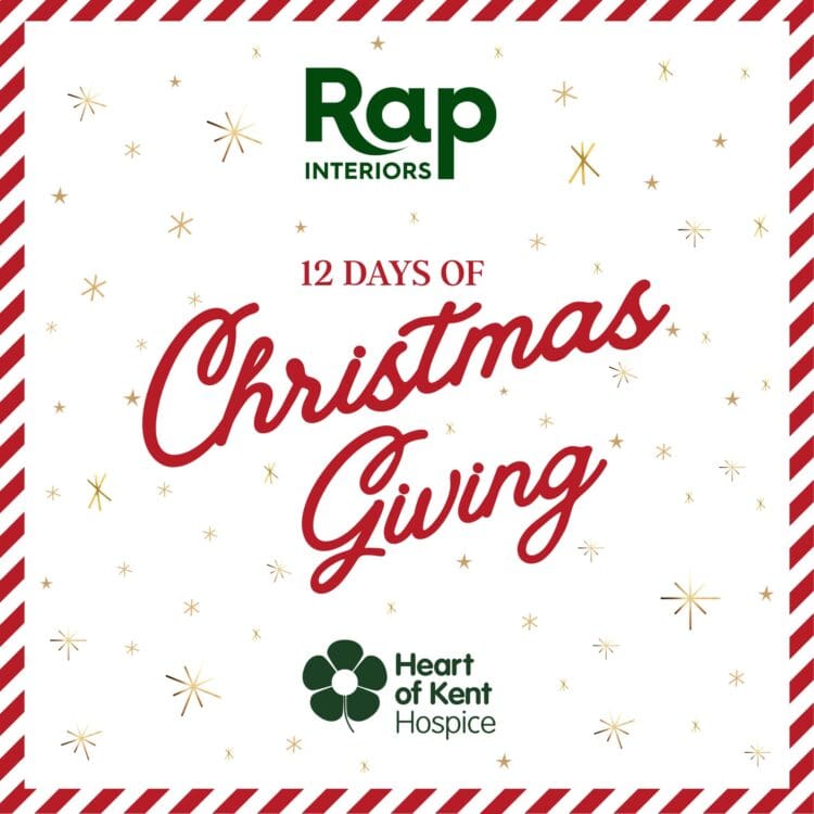 Rap Interiors support Heart of Kent Hospice in their Christmas Charity fundraising.