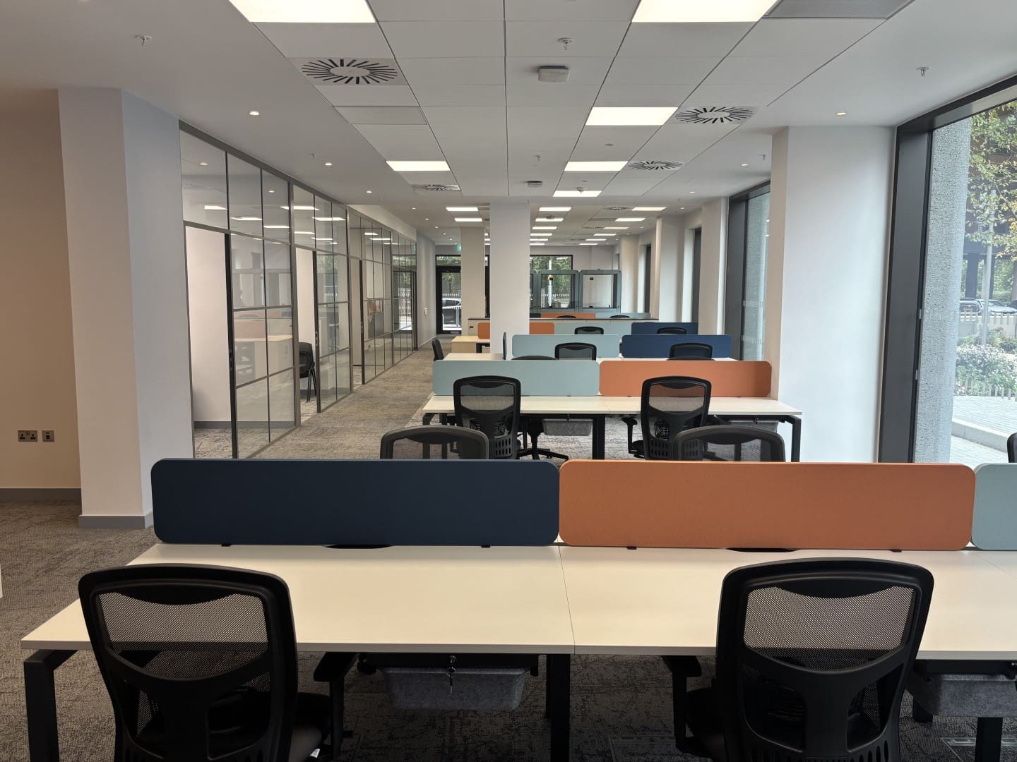 London office interior design scheme for Royal Philharmonic Orchestra admin team.