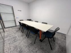 Modern office meeting room furniture for London office fit out.